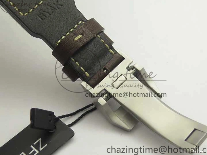 MIROTIME 0306 Big Pilot IW501004 Titanium ZF 1:1 Best Edition Black Dial On Brown Leather Strap A ZeroBulk 7212